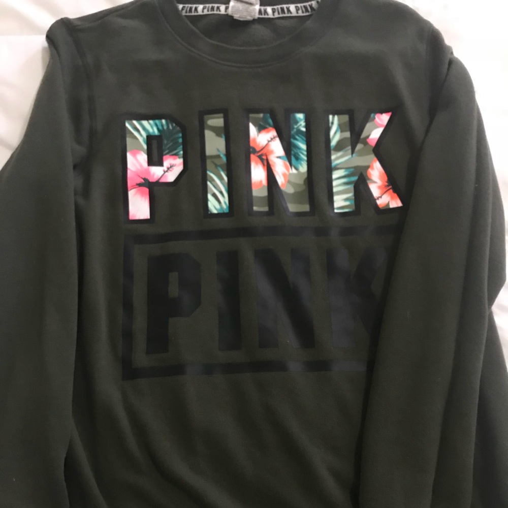 Pink Victoria’s Secret sweatshirt